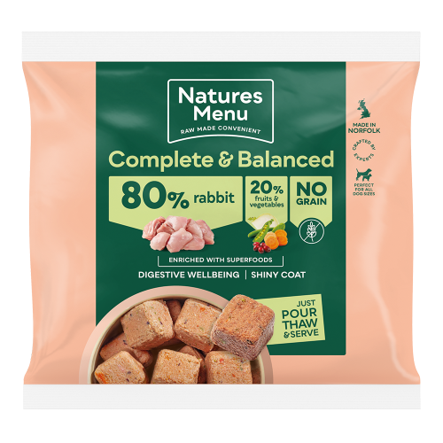 Natures Menu Complete & Balanced 80/20 Rabbit & Superfoods 1kg